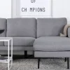 Fjôrd Loungebank Zoom Grijs Stof