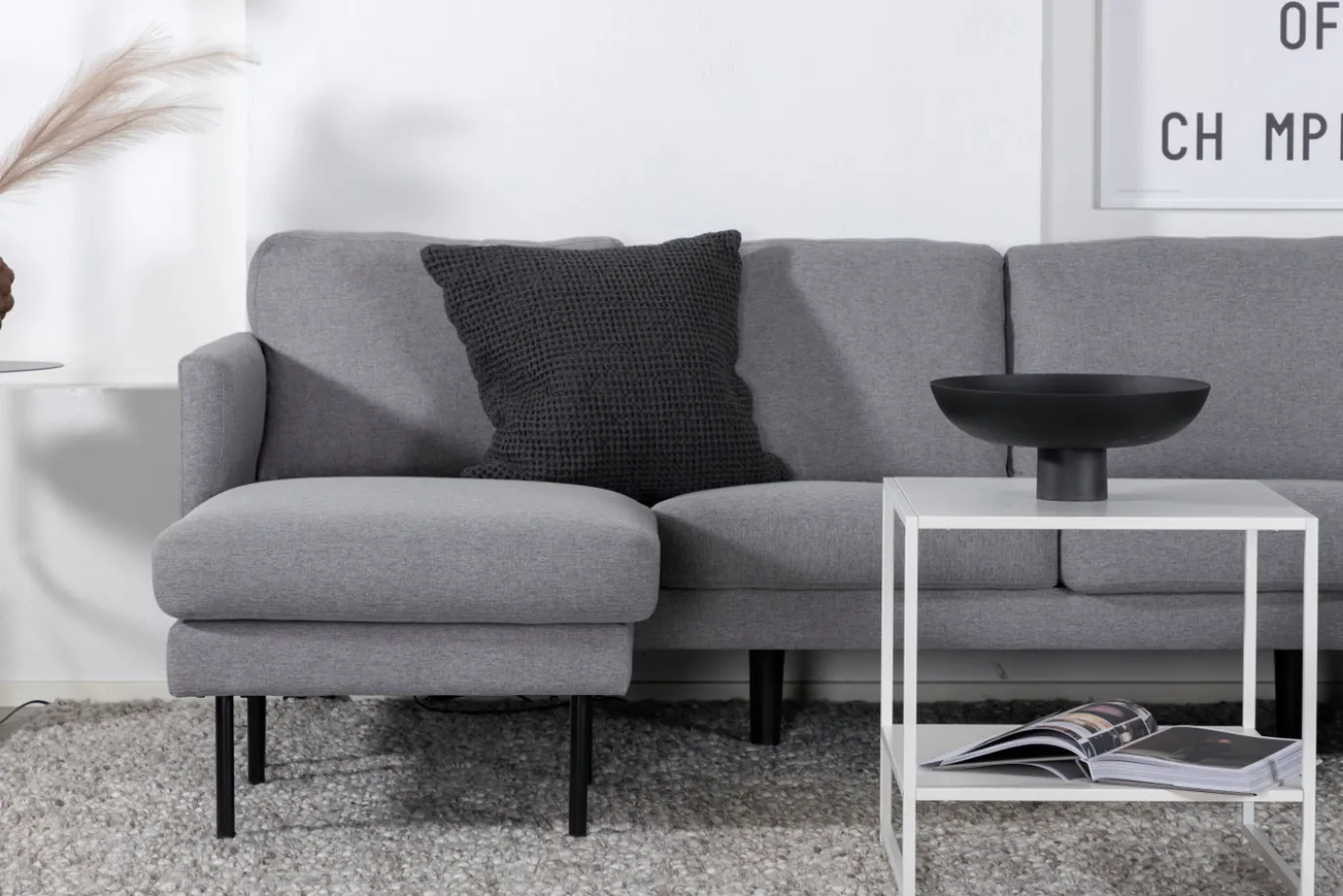 Fjôrd Loungebank Zoom Grijs Stof