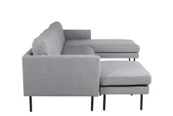 Fjôrd Loungebank Zoom Grijs Stof