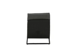 Fjôrd Lounge Ligbed Archie Lounge - Zwart Wicker