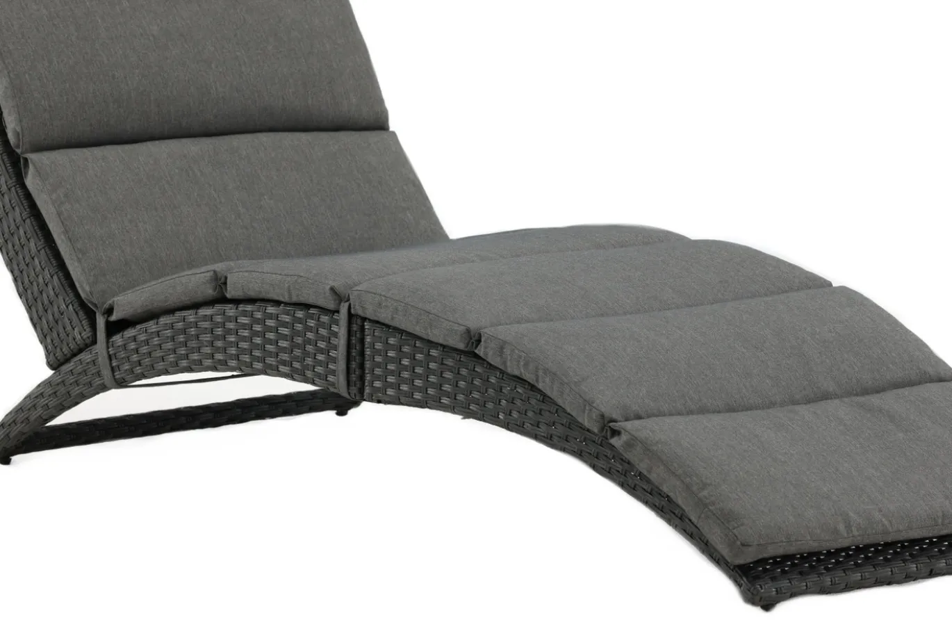 Fjôrd Lounge Ligbed Archie Lounge - Zwart Wicker