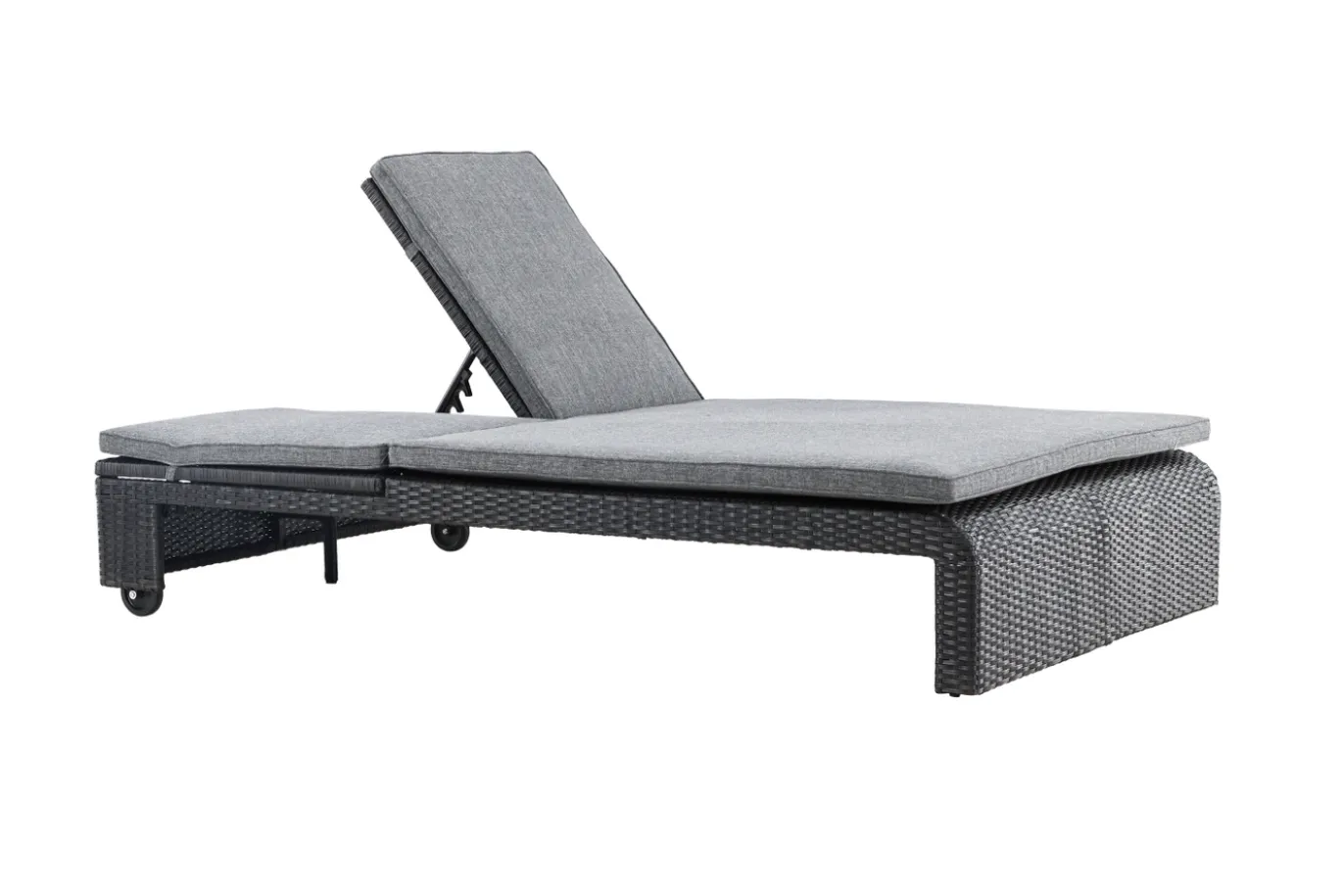 Fjôrd Lounge Ligbed London Zwart/Donkergrijs