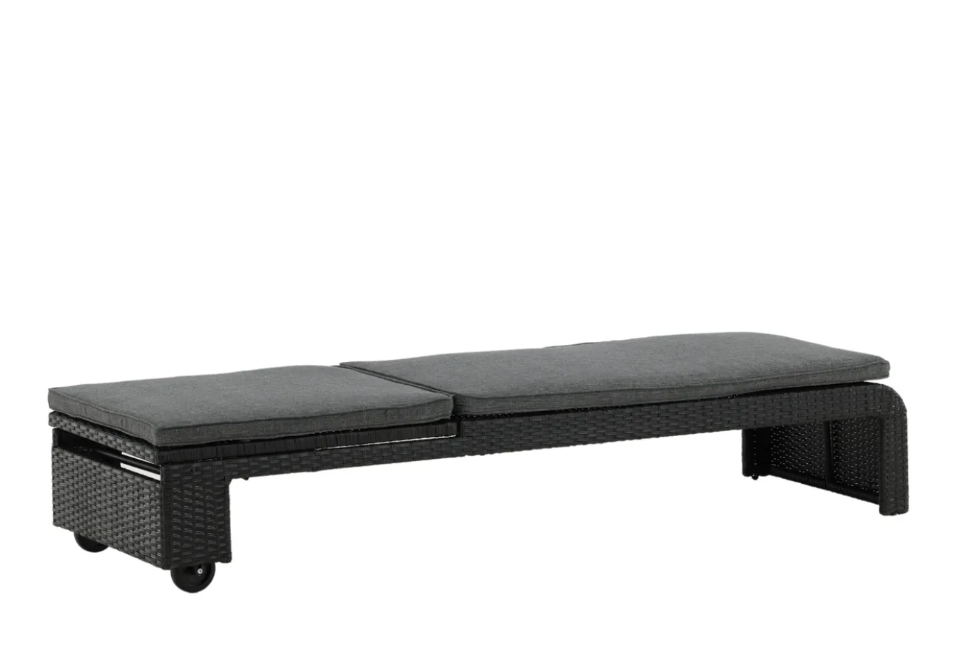 Fjôrd Lounge Ligbed London Zwart/Grijs