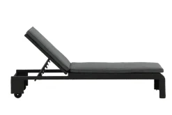 Fjôrd Lounge Ligbed London Zwart/Grijs