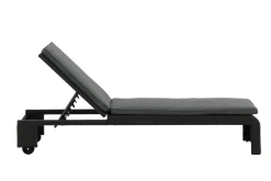 Fjôrd Lounge Ligbed London Zwart/Grijs