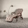 Fjôrd Lounge Ligbed Nella Donker Walnoot/Beige