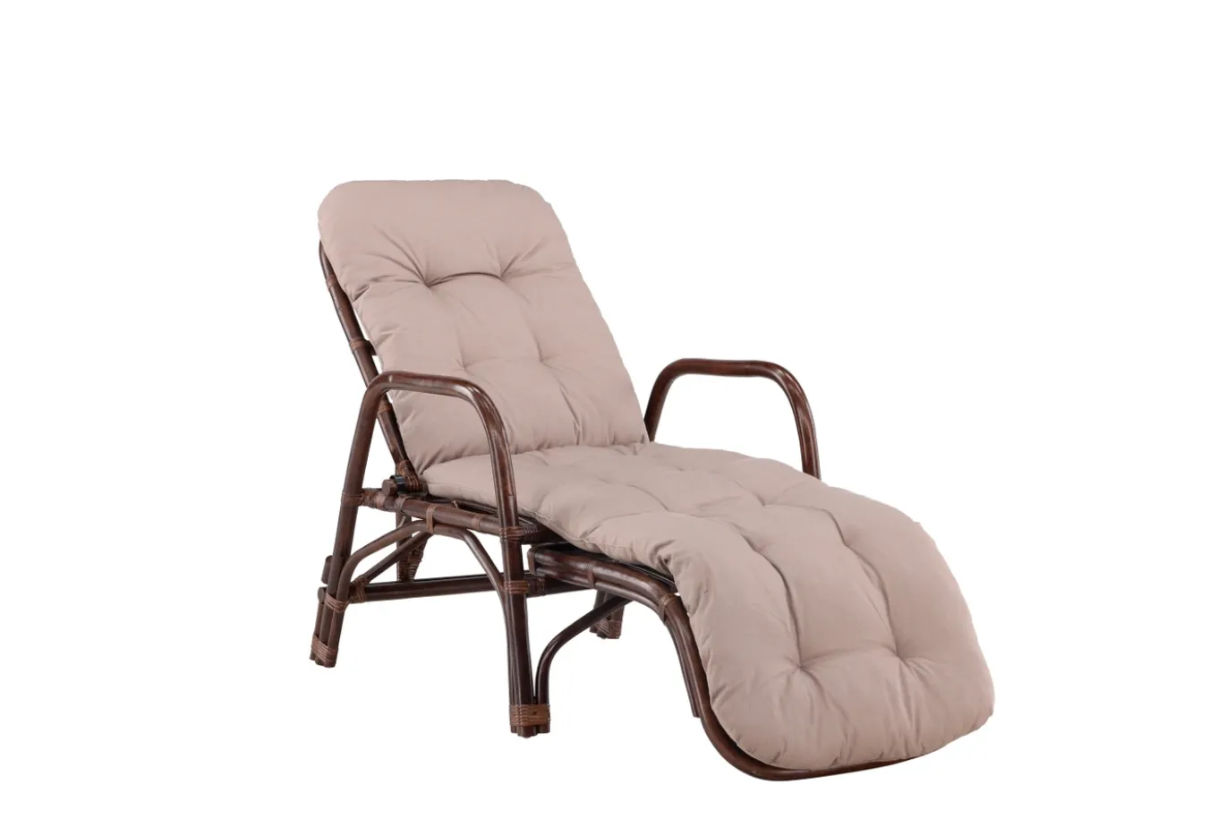 Fjôrd Lounge Ligbed Nella Donker Walnoot/Beige