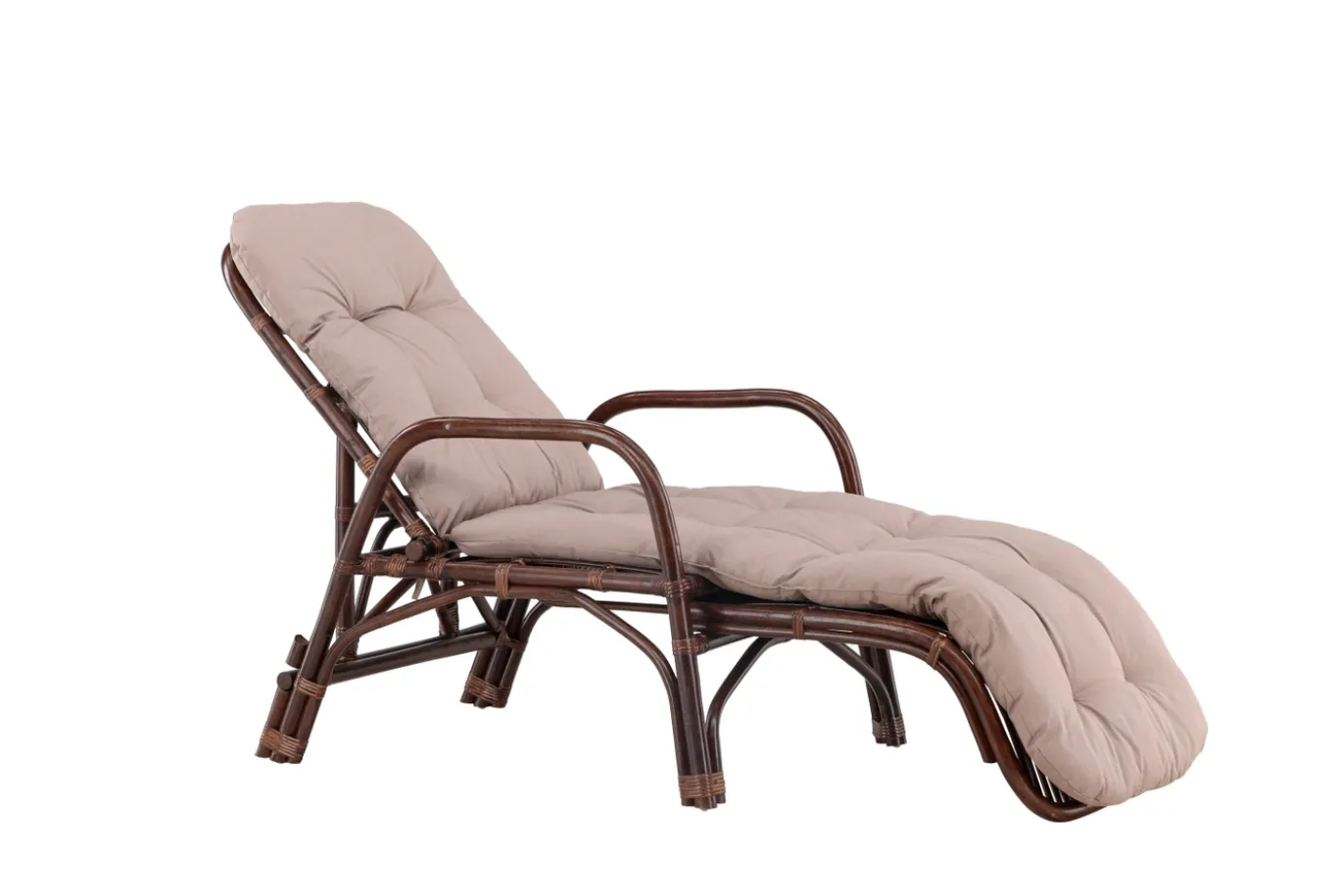 Fjôrd Lounge Ligbed Nella Donker Walnoot/Beige