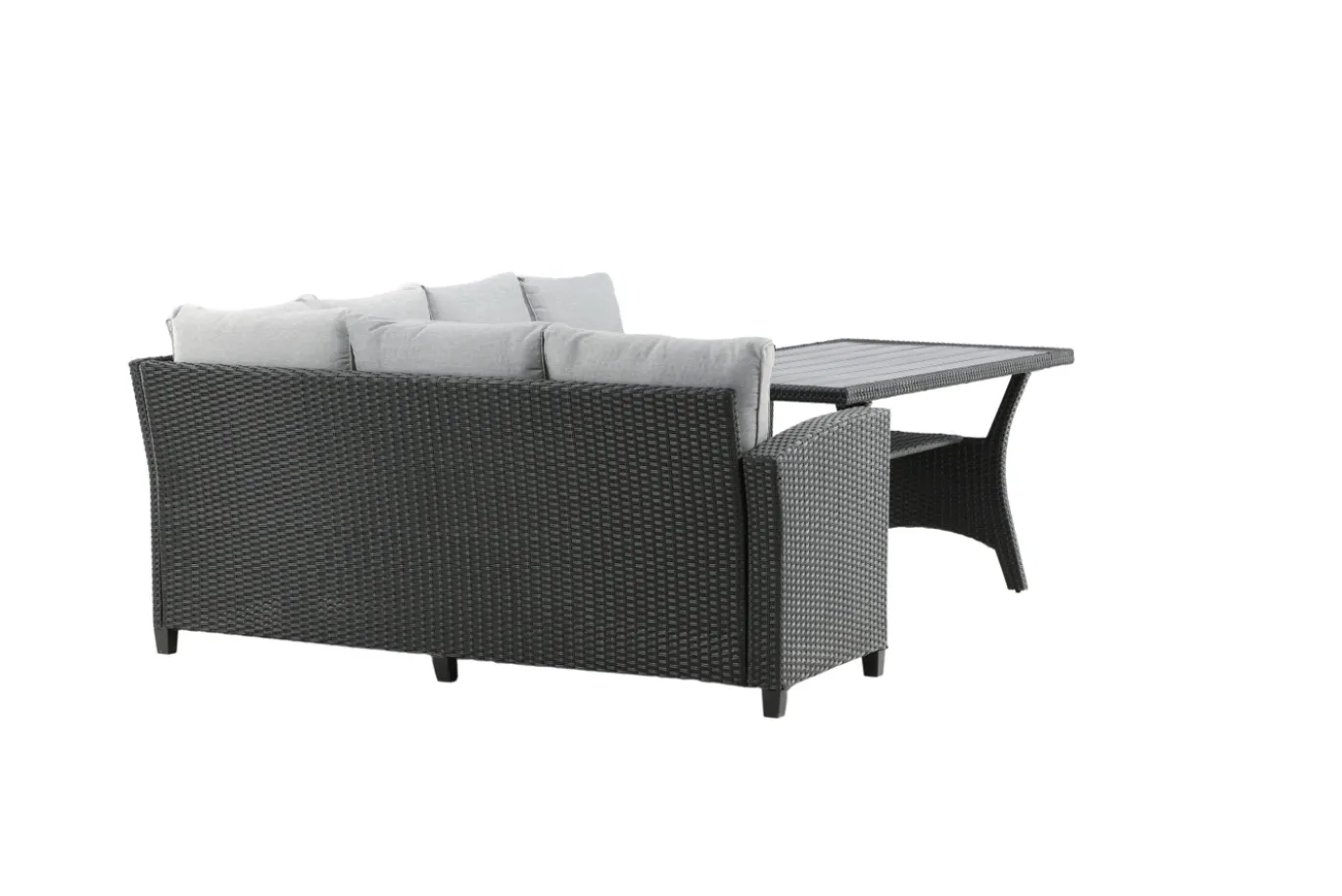 Fjôrd Loungeset Brentwood Zwart/Grijs