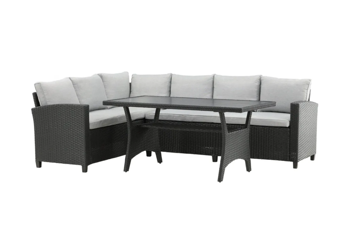 Fjôrd Loungeset Brentwood Zwart/Grijs