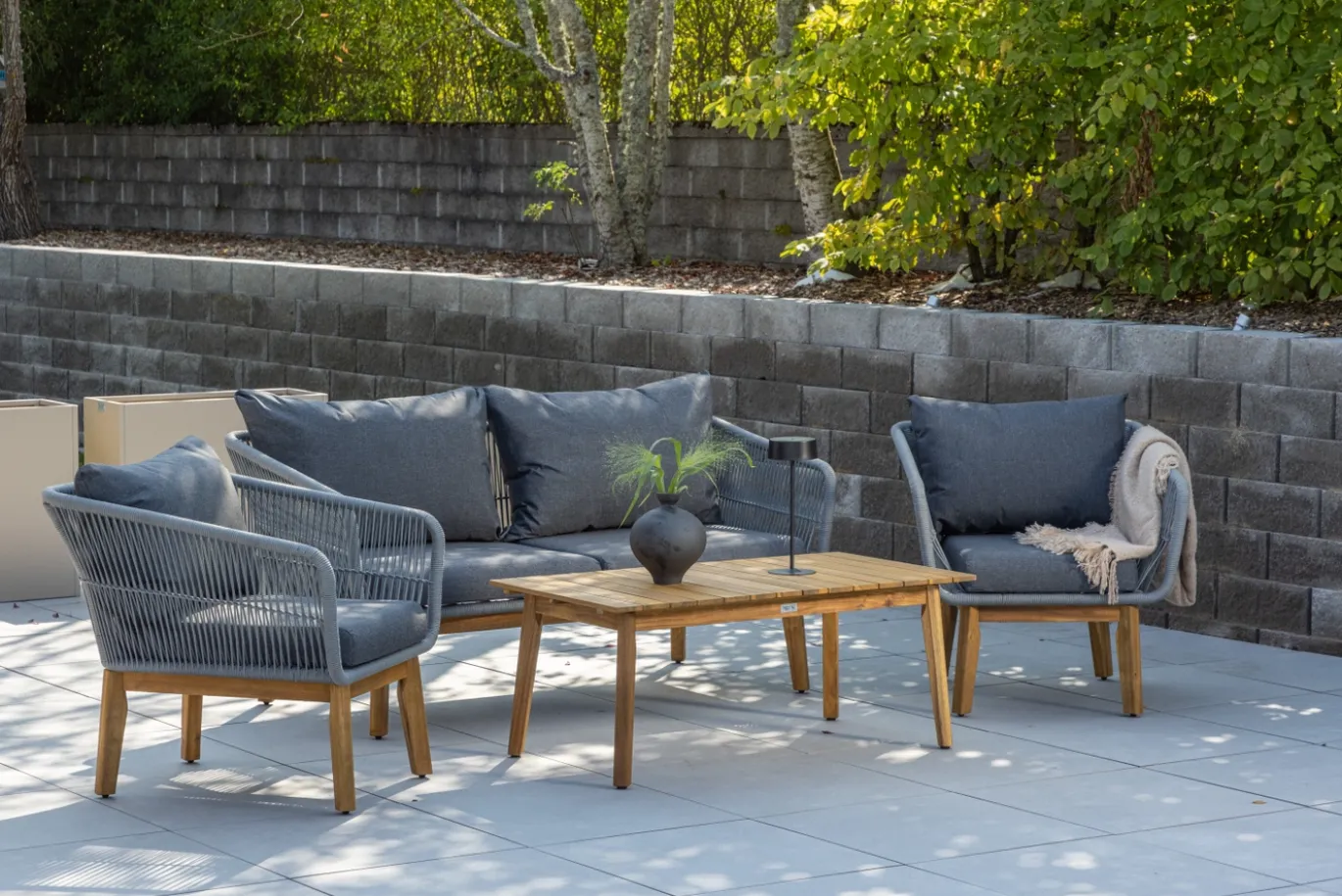 Fjôrd Loungeset Chania Grijs Acacia