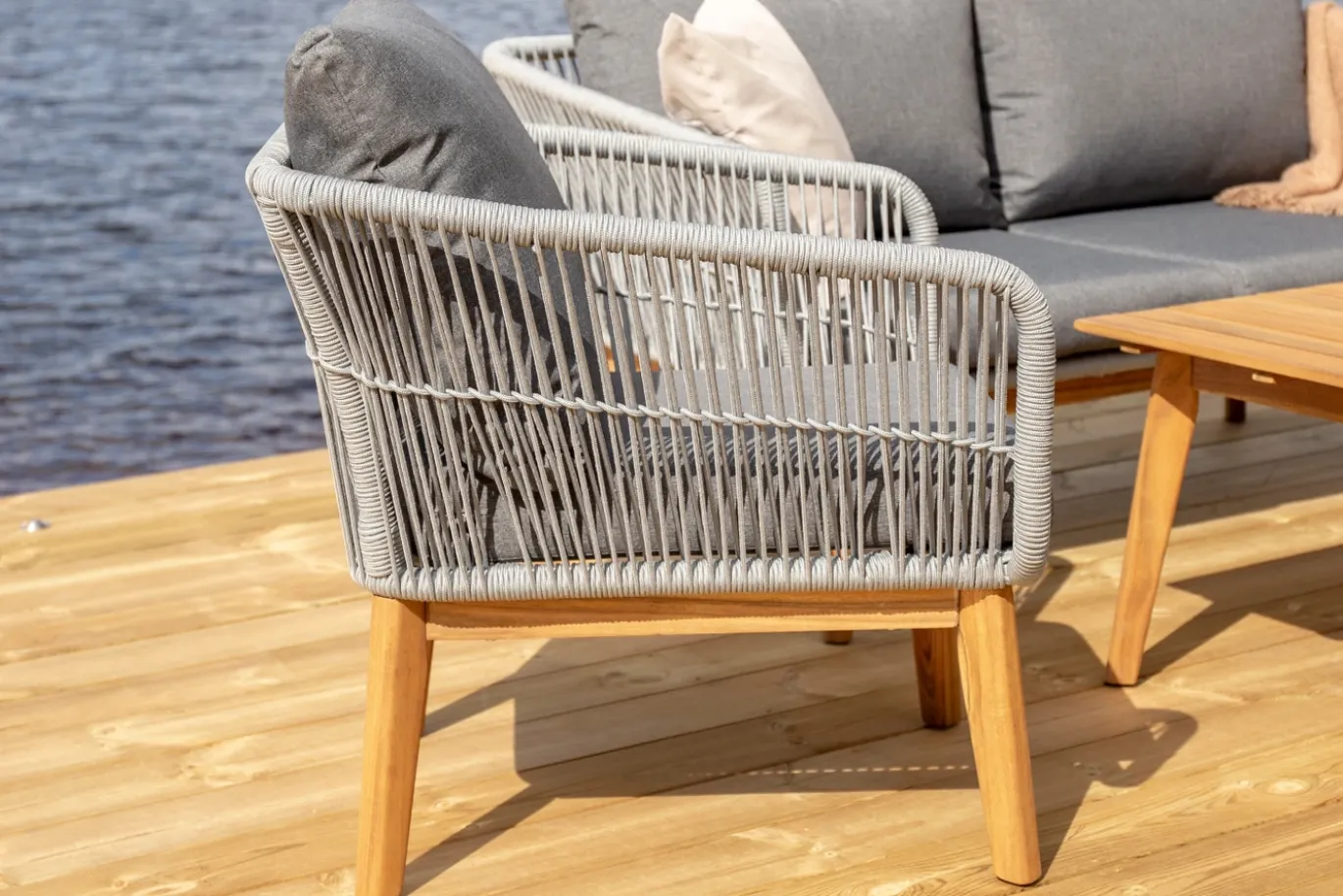 Fjôrd Loungeset Chania Grijs Acacia