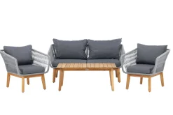 Fjôrd Loungeset Chania Grijs Acacia