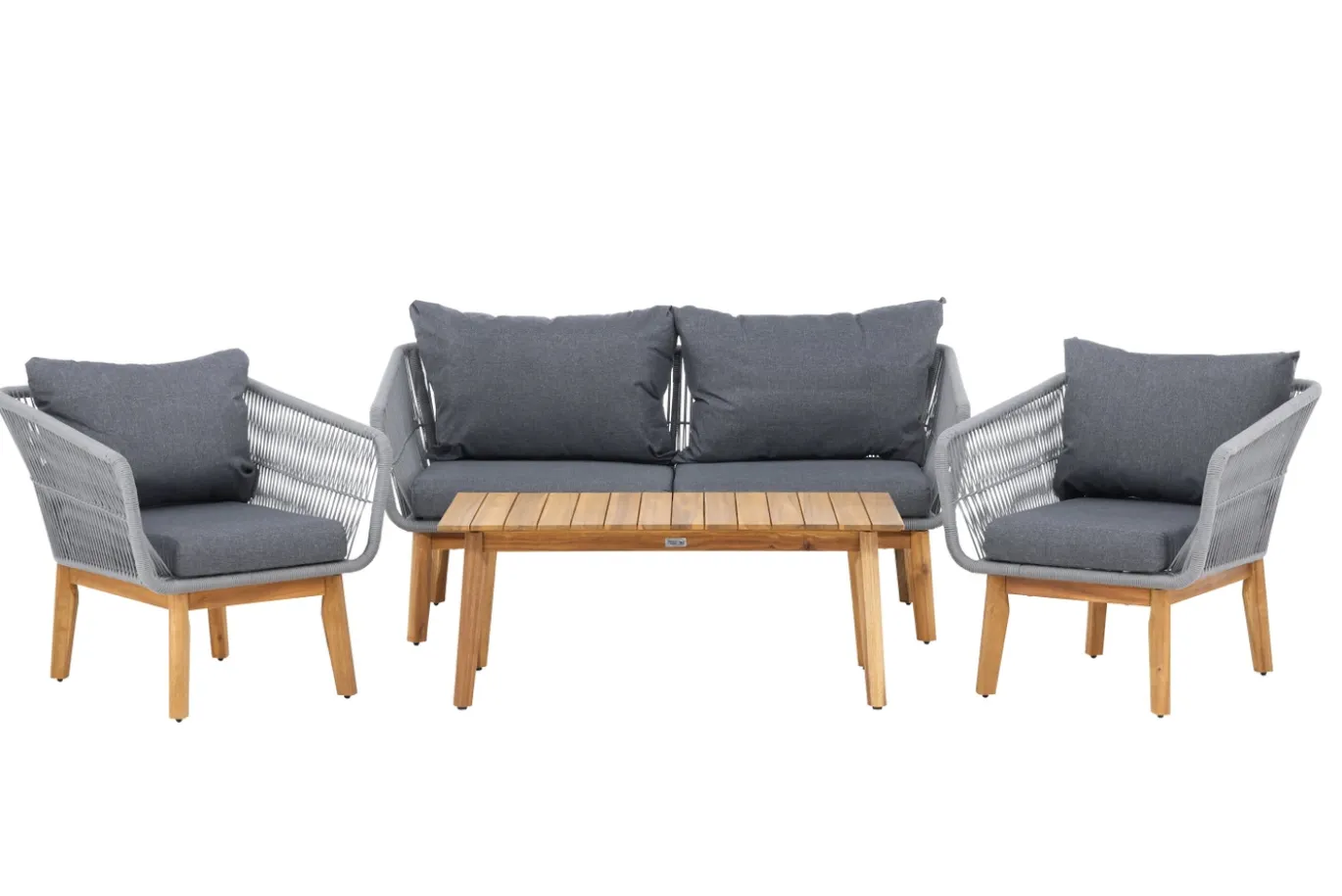 Fjôrd Loungeset Chania Grijs Acacia