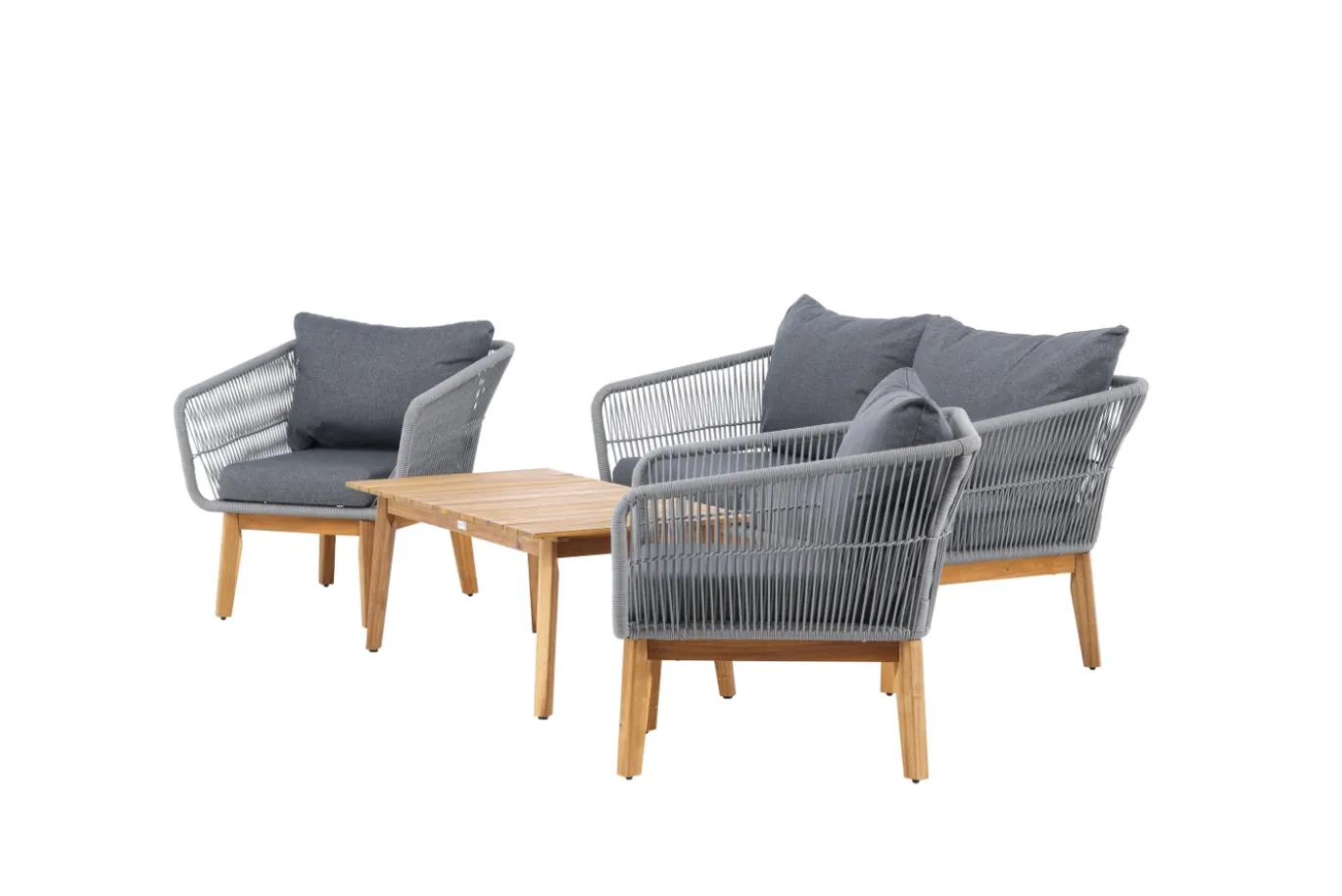 Fjôrd Loungeset Chania Grijs Acacia