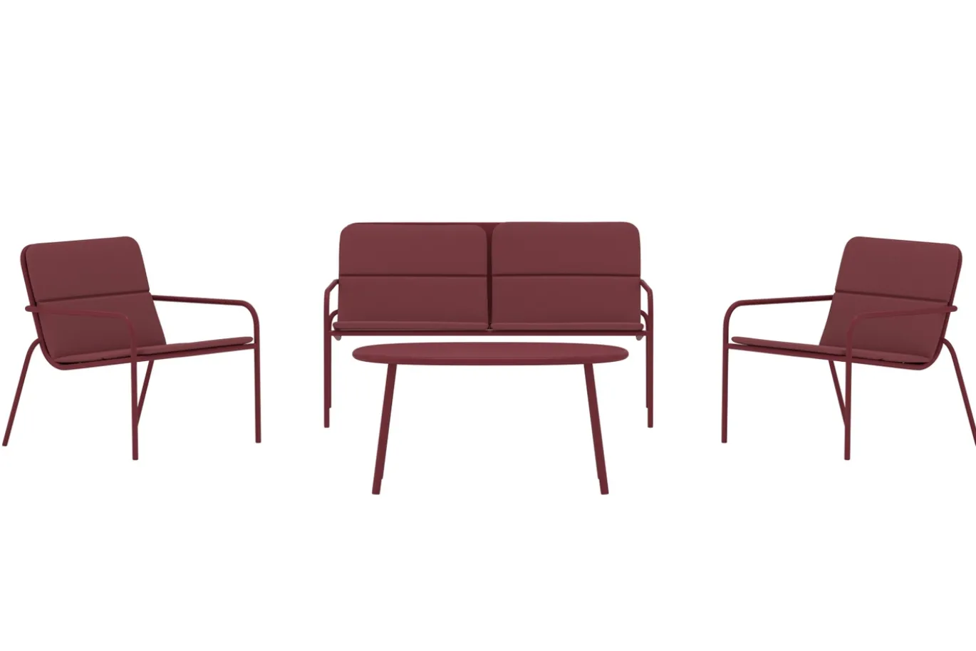 Fjôrd Loungeset Fourni Burgundy