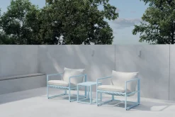 Fjôrd Loungeset Messina Lichtblauw