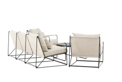 Fjôrd Loungeset Palazzo Zwart/ Beige