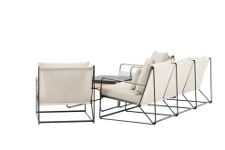 Fjôrd Loungeset Palazzo Zwart/ Beige