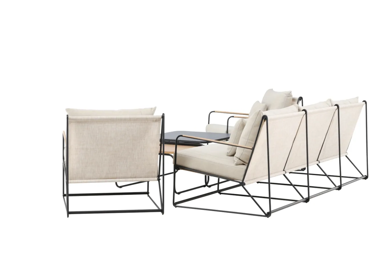 Fjôrd Loungeset Palazzo Zwart/ Beige