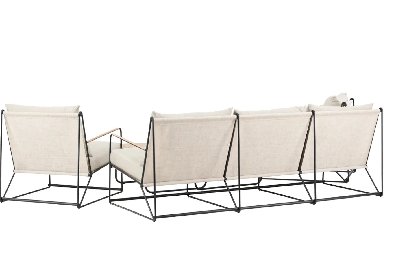 Fjôrd Loungeset Palazzo Zwart/ Beige