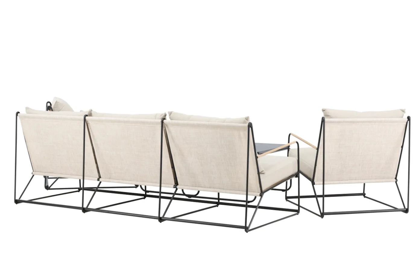 Fjôrd Loungeset Palazzo Zwart/ Beige