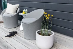 Fjôrd Loungeset Spoga Set- Wit/Grijs