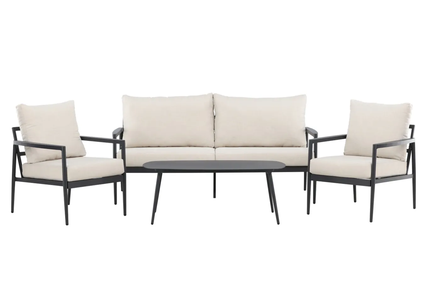 Fjôrd Loungeset Taromina Zwart