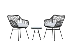 Fjôrd Loungeset Viga Zwart
