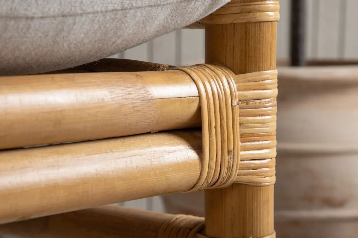 Fjôrd Loungestoel Cane Rotan Naturel