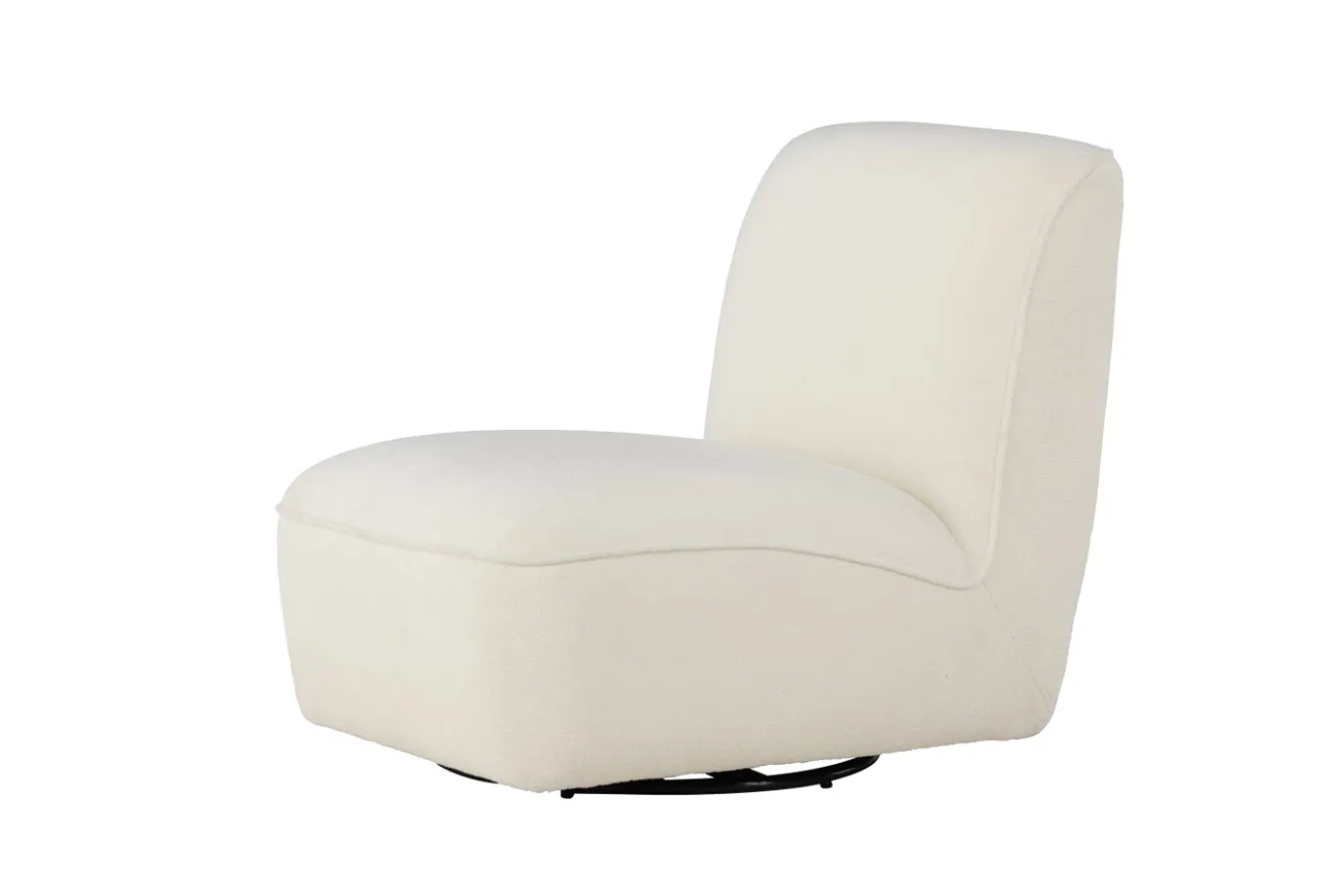 Fjôrd Lounge Stoel My Wit Bouclé