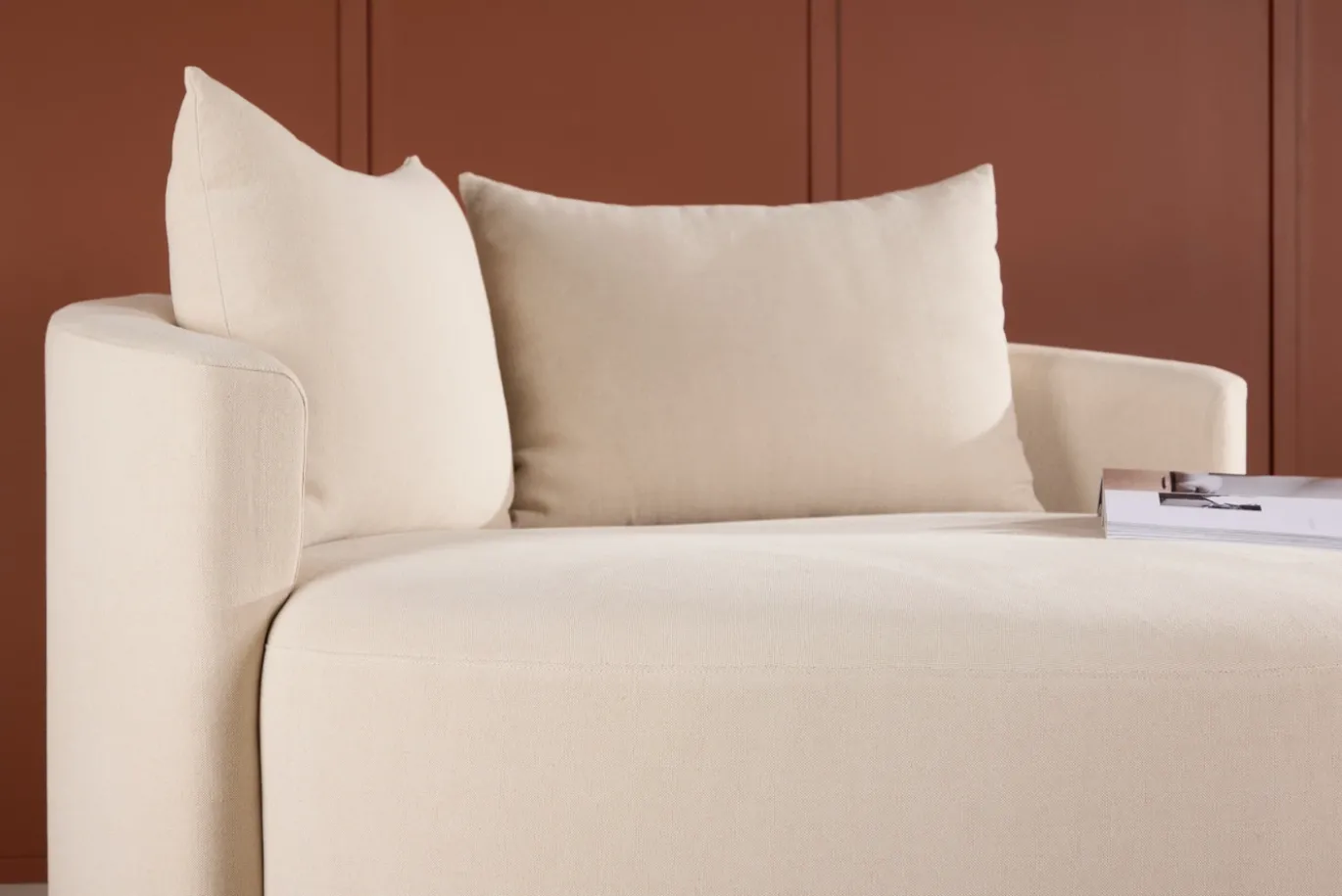 Fjôrd Loveseat Kelso Beige Linnen 150cm