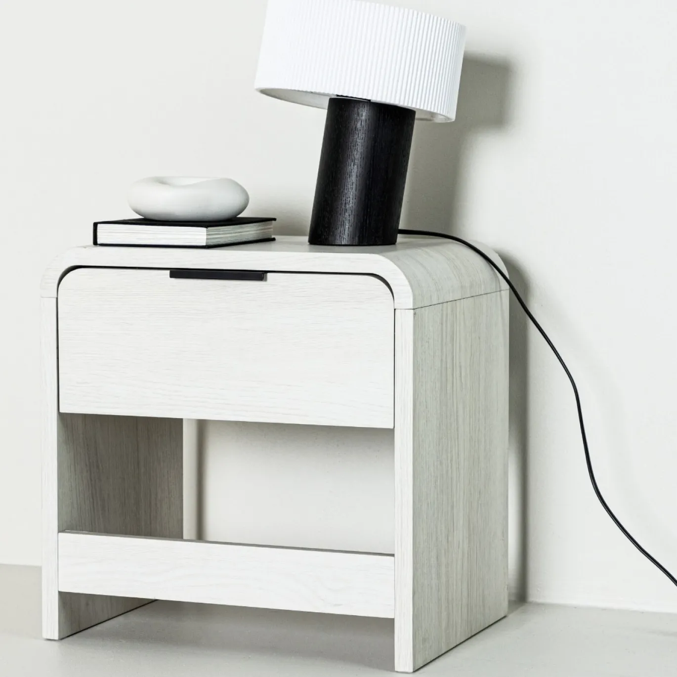 Fjôrd Nachtkastje Lyngdal Whitewash MDF