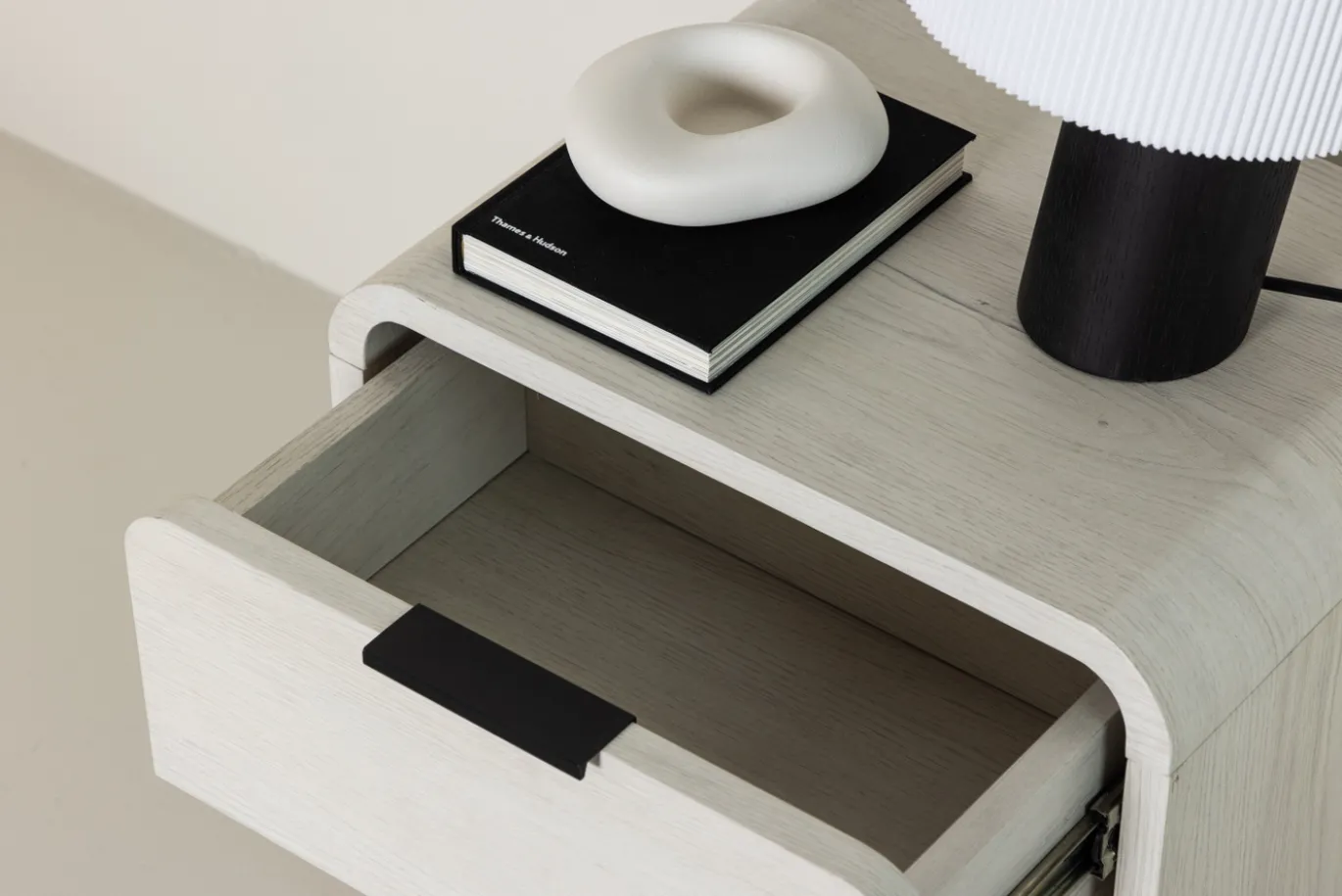 Fjôrd Nachtkastje Lyngdal Whitewash MDF