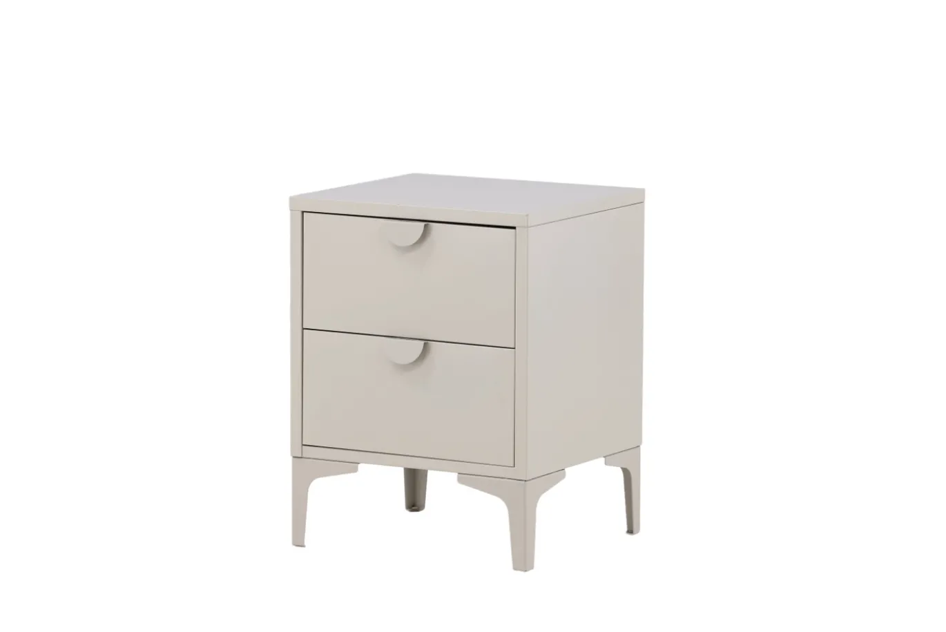 Fjôrd Nachtkastje Piring Staal Beige 60x45cm