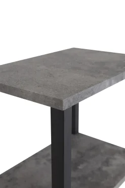 Fjôrd Nachtkastje Rise Zwart Betonlook 45x30x70cm