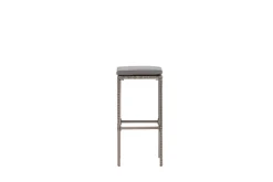 Fjôrd Outdoor Barkruk Alo Wicker/staal Grijs
