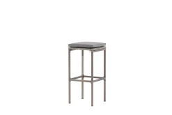 Fjôrd Outdoor Barkruk Alo Wicker/staal Grijs