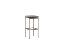 Fjôrd Outdoor Barkruk Alo Wicker/staal Grijs