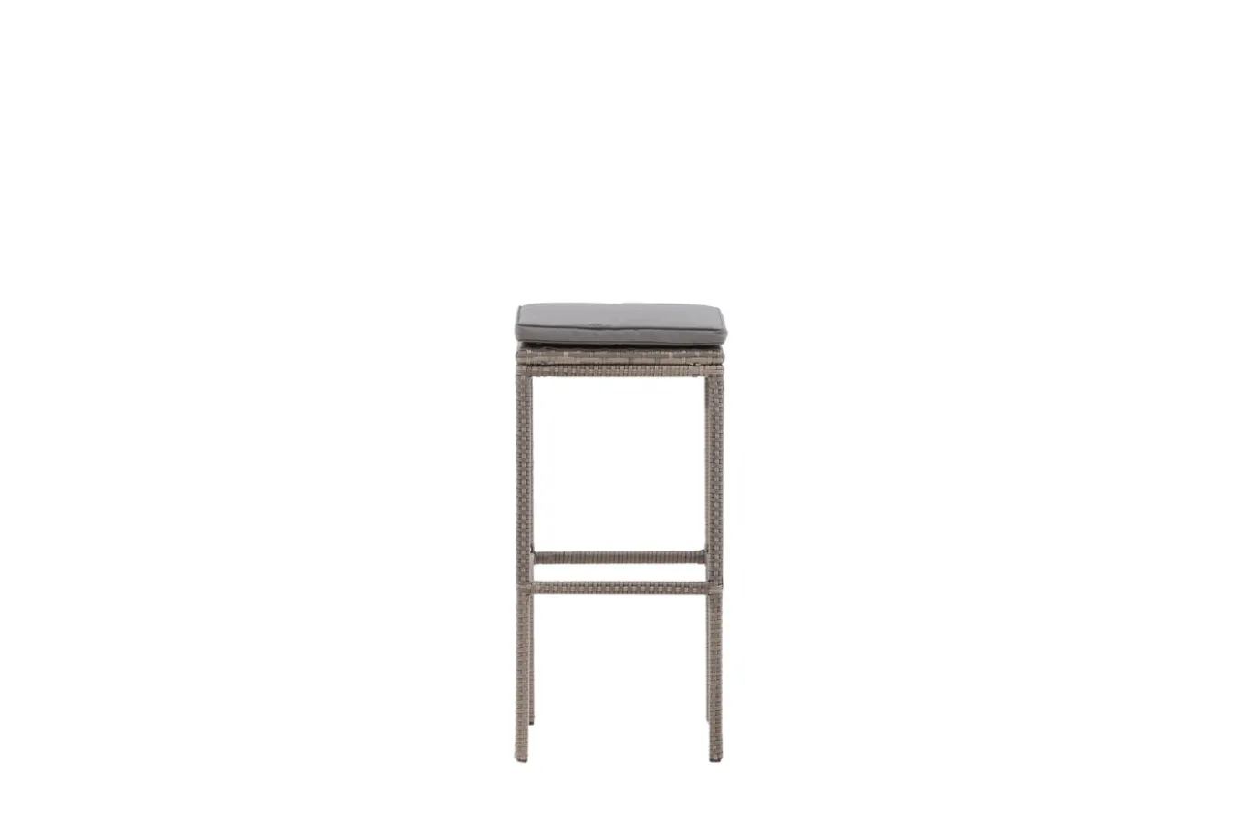 Fjôrd Outdoor Barkruk Alo Wicker/staal Grijs