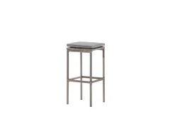 Fjôrd Outdoor Barkruk Alo Wicker/staal Grijs