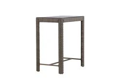 Fjôrd Outdoor Bartafel Alo Glas/Wicker Grijs