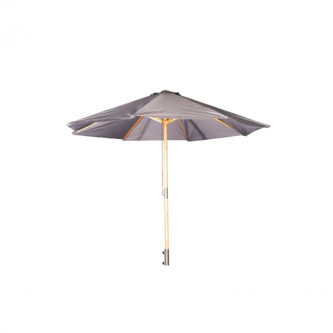Fjôrd Parasol Ixos 300cm Hout Grijs Stof