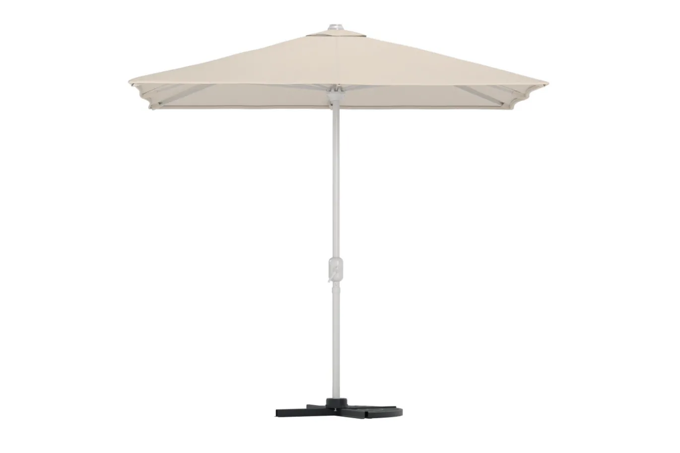 Fjôrd Parasol Leeds Staal Beige 3x3m