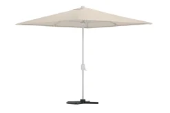 Fjôrd Parasol Leeds Staal Beige 3x3m