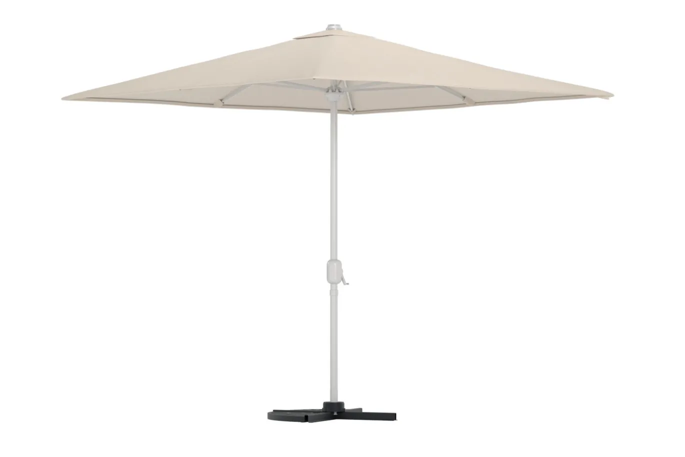 Fjôrd Parasol Leeds Staal Beige 3x3m