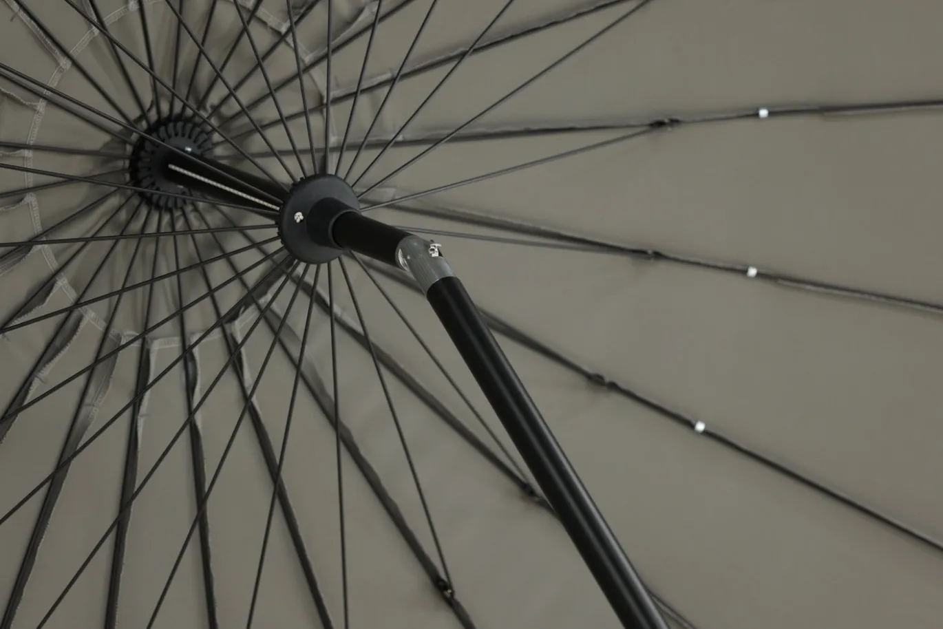 Fjôrd Parasol Palmetto Grijs ø270cm
