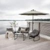 Fjôrd Parasol Sabal Met Led- Grijs 270cm
