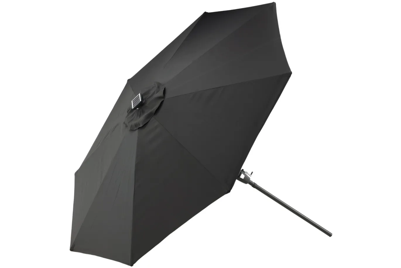 Fjôrd Parasol Sabal Met Led- Zwart 270cm