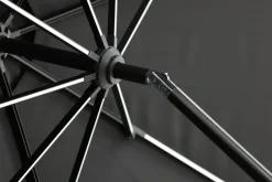 Fjôrd Parasol Sabal Met Led- Zwart 270cm